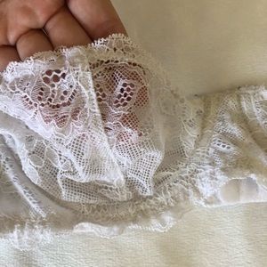 white lace bralette